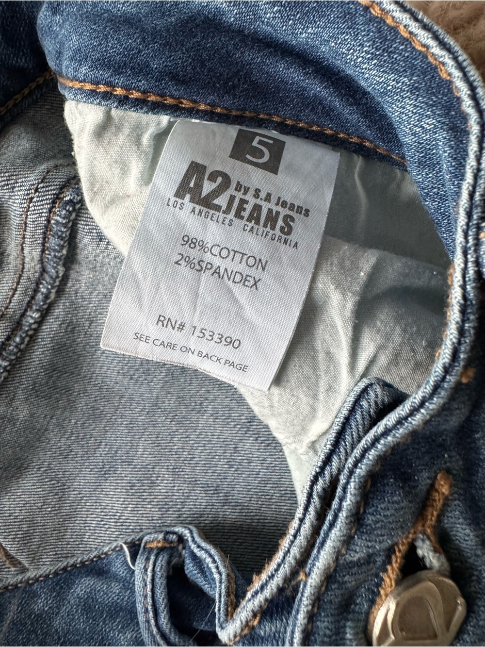 A2 Jeans - Skinny Distressed Women's Blue Jeans - Picture 7 of 8
